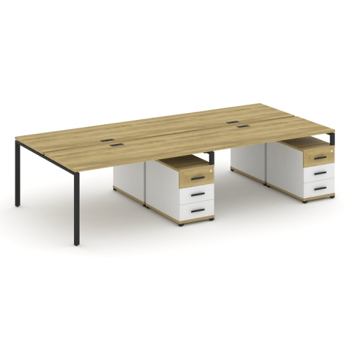 Бенч-система на 4 места с 2 опорными тумбами Concept CN.DRS-320 фото 6