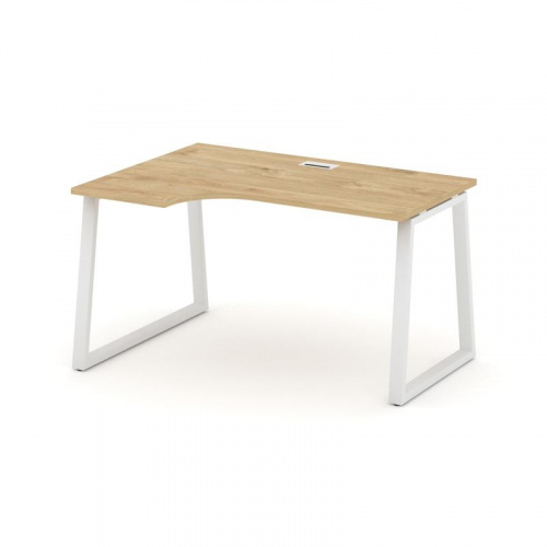 Style Project Стол рабочий эргоном. SN-6T1.SPA-022(L) Акация Лорка/Металл Антрацит/Заглушка Пластик фото 3