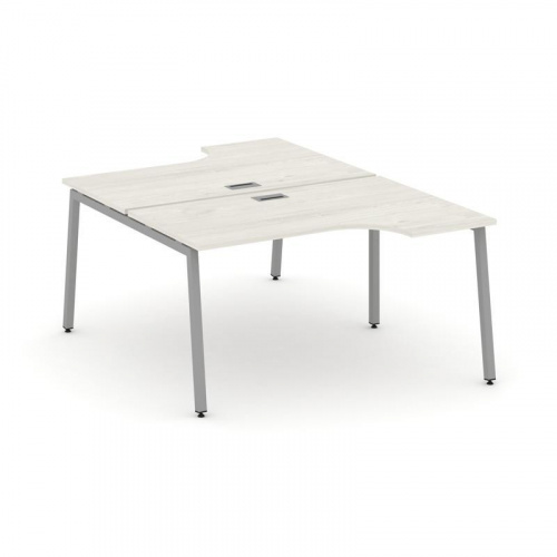 Style Project Рабочая станция эргоном. SN-4A.DRPA-011 Дуб Табак/Металл Белый 1380*1432/1992*750 фото 4