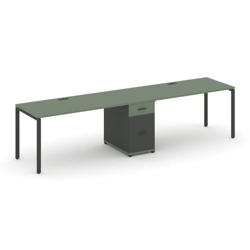 Бенч-система на 2 места с 1 опорной тумбой Concept CN.ORS-405 фото 2