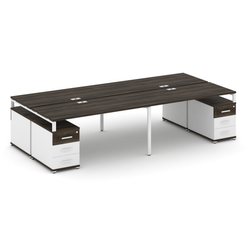 Бенч-система на 4 места с 2 опорными тумбами Concept CN.DRS-328 фото 10