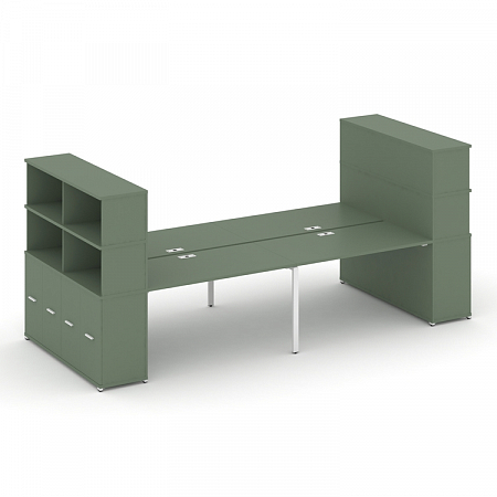 Бенч-система с опорными распашными шкафами Concept CN.DRS-275