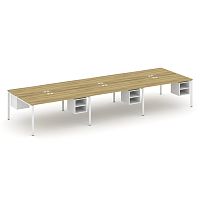 Бенч-система на 6 мест с подвесными тумбами Concept CN.DRS-148