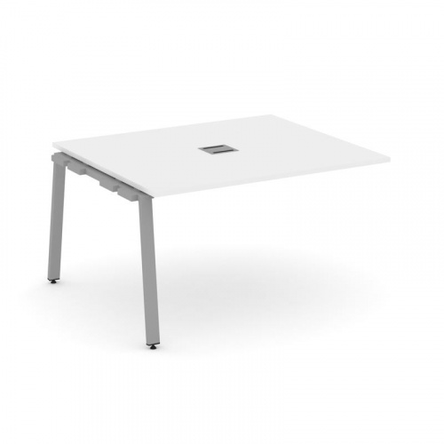 Style Project Проходной наб. элем. перег. стола SN-6A.NSPRG-033 Дуб Наварра/Металл Белый 1380*1180*7 фото 2