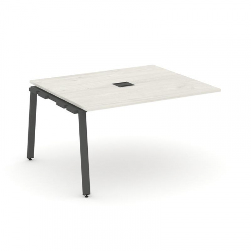 Style Project Проходной наб. элем. перег. стола SN-6A.NSPRG-033 Дуб Наварра/Металл Белый 1380*1180*7 фото 22