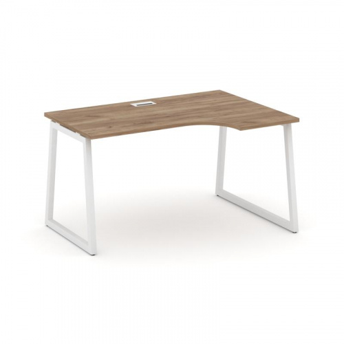 Style Project Стол рабочий эргоном. SN-4T1.SPA-001(R) Акация Лорка/Металл Антрацит/Заглушка Пластик фото 16