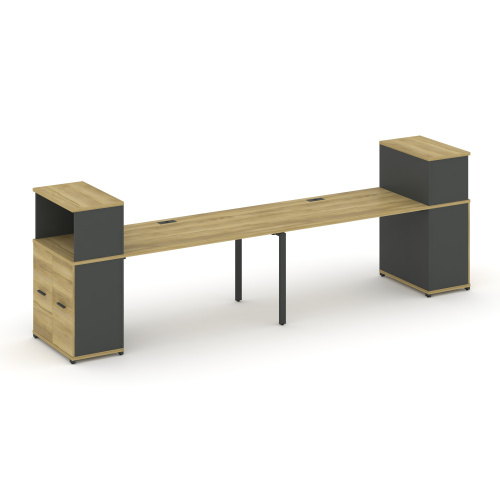 Бенч-система с опорными распашными шкафами Concept CN.ORS-225 фото 4