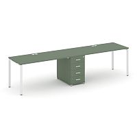 Бенч-система на 2 места с 1 опорной тумбой Concept CN.ORS-401