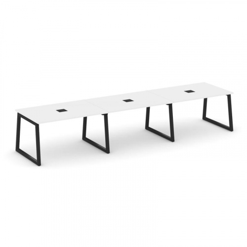 Style Project Стол переговорный SN-5T1.SPRG-022 Акация Лорка/Металл Антрацит/Заглушка Металл Антраци фото 5