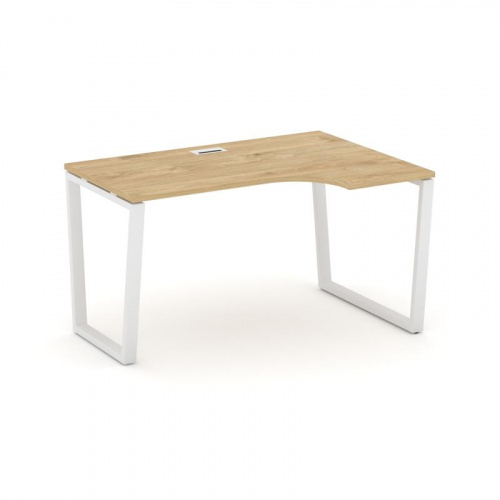 Style Project Стол рабочий эргоном. SN-6T2.SPA-021(R) Акация Лорка/Металл Антрацит/Заглушка Пластик фото 3