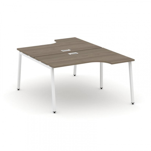 Style Project Рабочая станция эргоном. SN-4A.DRPA-011 Дуб Табак/Металл Белый 1380*1432/1992*750 фото 15