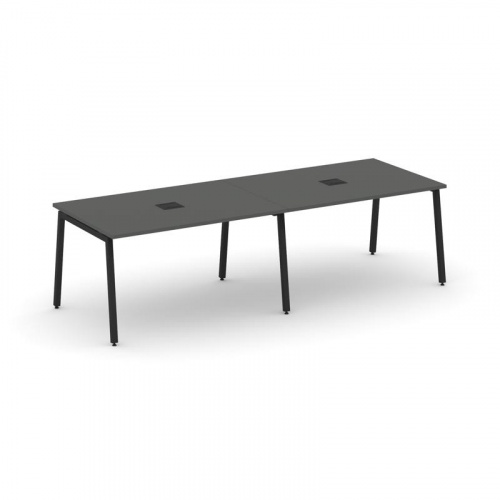 Style Project Стол переговорный SN-4A.SPRG-014 Белый/Металл Антрацит 3160*980*750 фото 4 Style Project Стол переговорный SN-4A.SPRG-014 Белый/Металл Антрацит 3160*980*750 фото 4