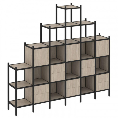 Стеллаж офисный прямой Loft VR.L-24 фото 3 Стеллаж офисный прямой Loft VR.L-24 фото 3