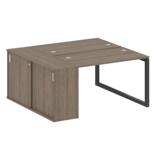 Бенч-система с шкафом-купе на О-обр. м/к Metal System Quattro 50БО.РС-СШК-1.2