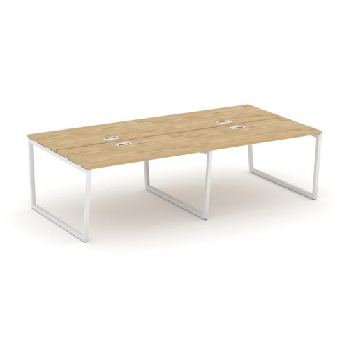 Style Project Рабочая станция 2-х сторон. SN-4T2.DRS-051 Акация Лорка/Металл Антрацит/Заглушка Пласт фото 3