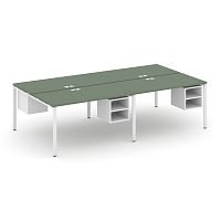 Бенч-система на 4 места с подвесными тумбами Concept CN.DRS-128