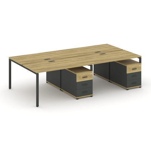 Бенч-система на 4 места с 2 опорными тумбами Concept CN.DRS-319 фото 4