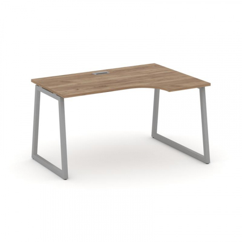 Style Project Стол рабочий эргоном. SN-4T1.SPA-001(R) Акация Лорка/Металл Антрацит/Заглушка Пластик фото 15