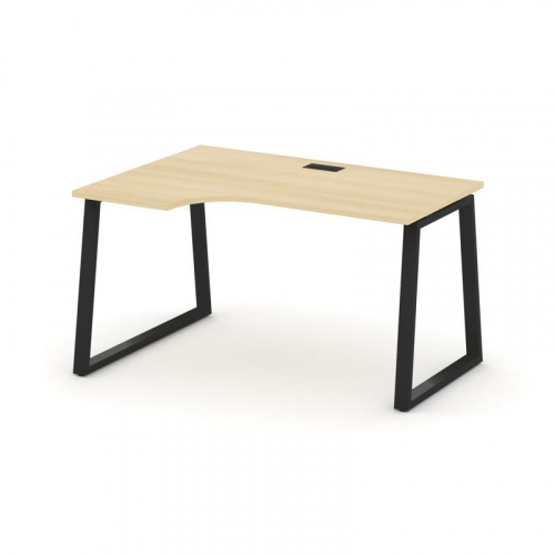 Style Project Стол рабочий эргоном. SN-6T1.SPA-022(L) Акация Лорка/Металл Антрацит/Заглушка Пластик фото 4