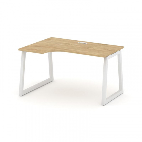 Style Project Стол рабочий эргоном. SN-5T1.SPA-022(L) Акация Лорка/Металл Антрацит/Заглушка Пластик фото 3