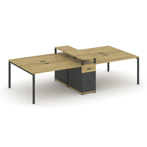 Бенч-система на 4 места с 1 опорной тумбой Concept CN.DRS-439 фото 4