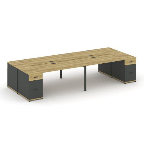 Бенч-система на 4 места с 2 опорными тумбами Concept CN.DRS-431 фото 4