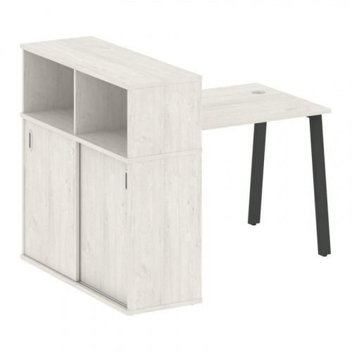 Стол письменный с шкафом-купе на А-обр. м/к Metal System БА.РС-СШК-3.1 фото 6