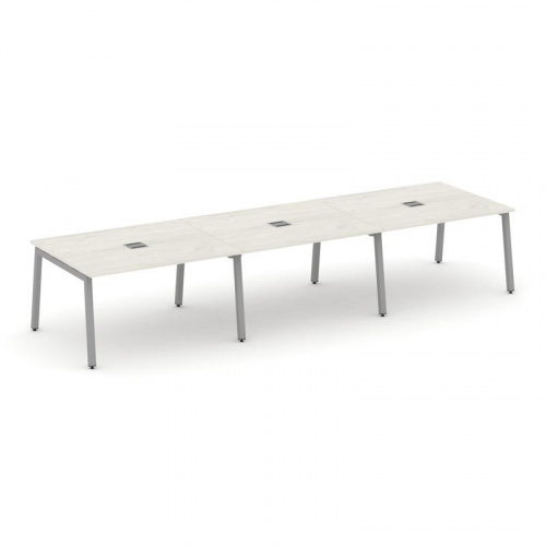 Style Project Стол переговорный SN-5A.SPRG-054 Акация Лорка/Металл Белый 4740*1180*750 фото 14