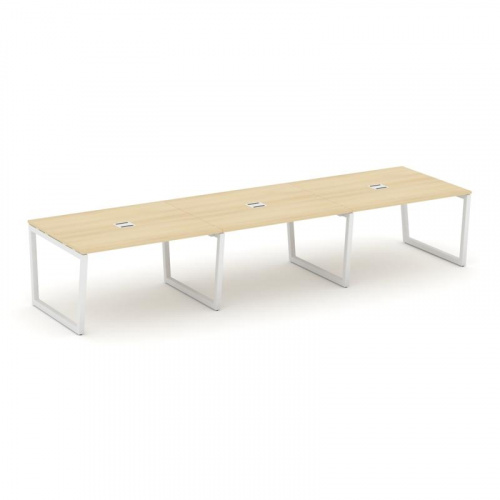 Style Project Стол переговорный SN-5T2.SPRG-053 Акация Лорка/Металл Антрацит/Заглушка Металл Антраци фото 21