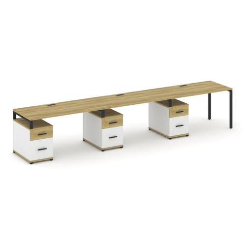 Бенч-система на 3 места с 3 опорными тумбами Concept CN.ORS-347 фото 6