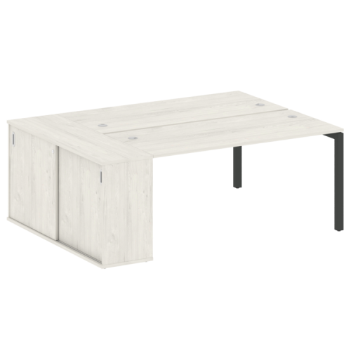 Бенч-система с шкафом-купе на П-обр. м/к Metal System Quattro 50БП.РС-СШК-1.4 фото 5