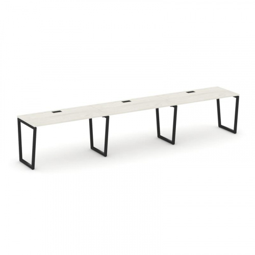 Style Project Рабочая станция 1 сторон. SN-4T2.ORS-054 Акация Лорка/Металл Антрацит/Заглушка Пластик фото 4