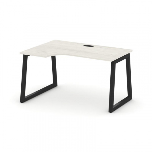 Style Project Стол рабочий эргоном. SN-5T1.SPA-022(L) Акация Лорка/Металл Антрацит/Заглушка Пластик фото 6