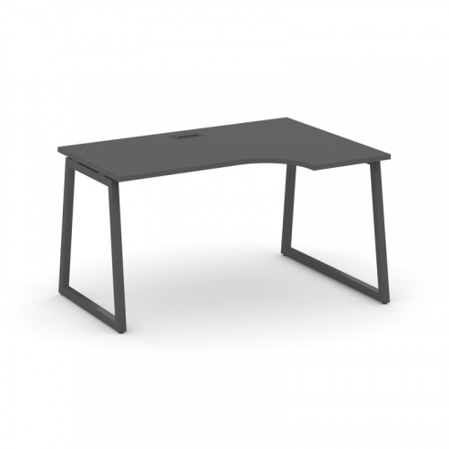 Style Project Стол рабочий эргоном. SN-4T1.SPA-001(R) Акация Лорка/Металл Антрацит/Заглушка Пластик фото 14