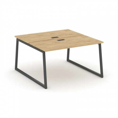 Style Project Рабочая станция 2-х сторон. SN-4T1.DRS-014 Акация Лорка/Металл Антрацит/Заглушка Пласт фото 11