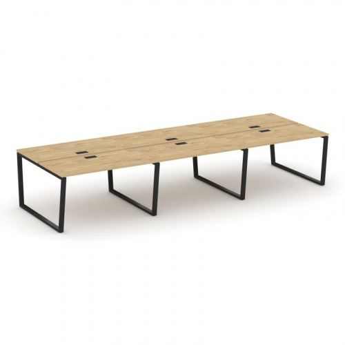 Style Project Рабочая станция 2-х сторон. SN-6T2.DRS-071 Акация Лорка/Металл Антрацит/Заглушка Пласт