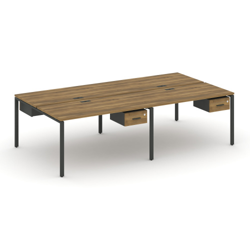 Бенч-система на 4 места с подвесными тумбами Concept CN.DRS-129