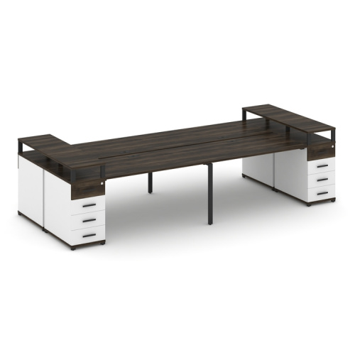 Бенч-система на 4 места с 2 опорными тумбами Concept CN.DRS-443 фото 9