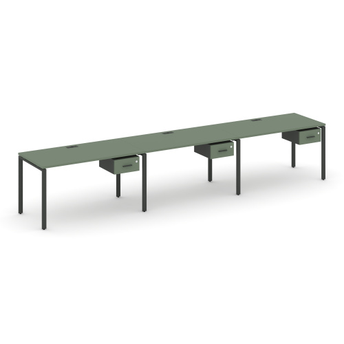 Бенч-система на 3 места с подвесными тумбами Concept CN.ORS-129 фото 2
