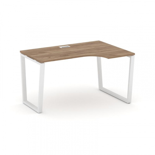 Style Project Стол рабочий эргоном. SN-6T2.SPA-021(R) Акация Лорка/Металл Антрацит/Заглушка Пластик фото 11