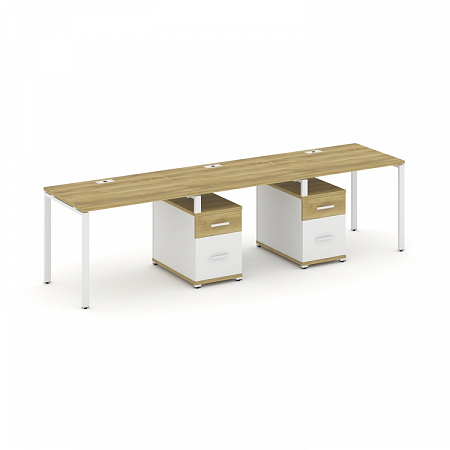 Бенч-система на 3 места с 2 опорными тумбами Concept CN.ORS-337